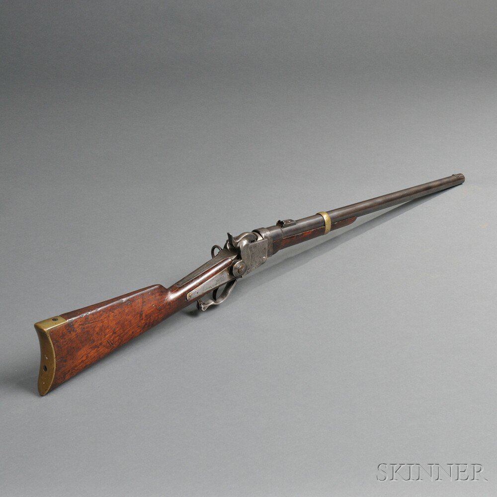 Appraisal: Starr Percussion Carbine c - walnut stock with light cartouche