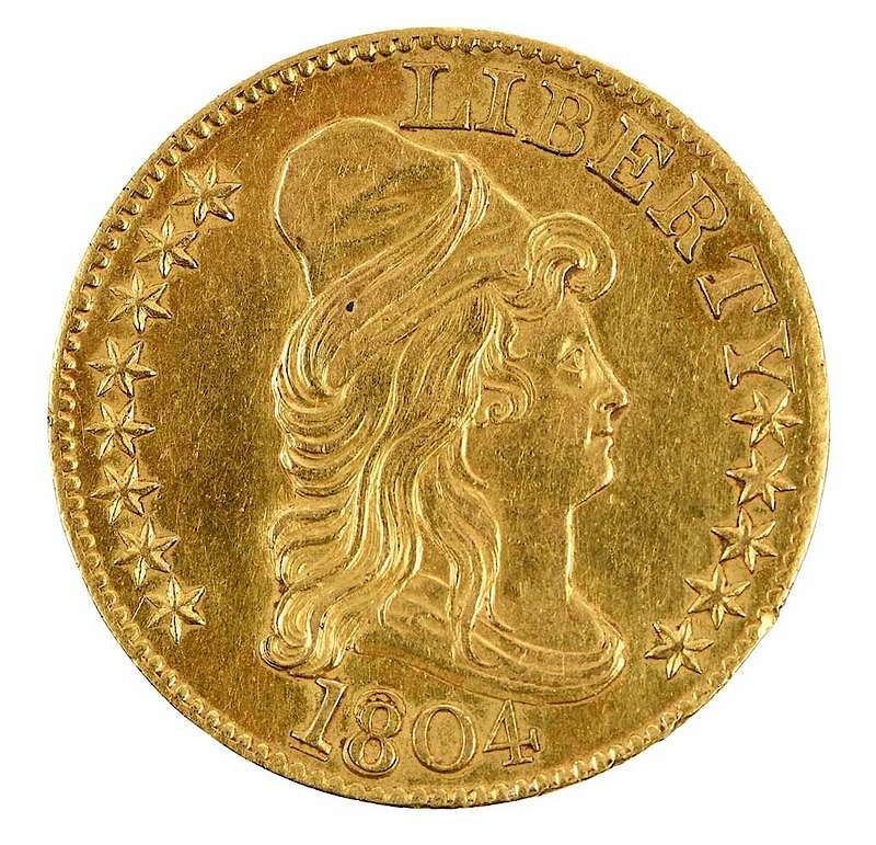 Appraisal: U S Five Dollar Gold Coin capped bust facing right