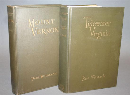 Appraisal: Virginia Signed Books Paul Wilstach Indianapolis Bobbs-Merrill Co vo Olive