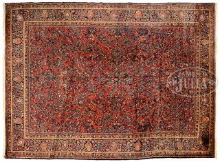 Appraisal: SEMI-ANTIQUE SAROUK CARPET Central Persia second quarter th century Woven