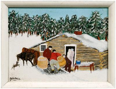 Appraisal: Grandma Moses painting Anna Mary Robertson Moses New York Virginia