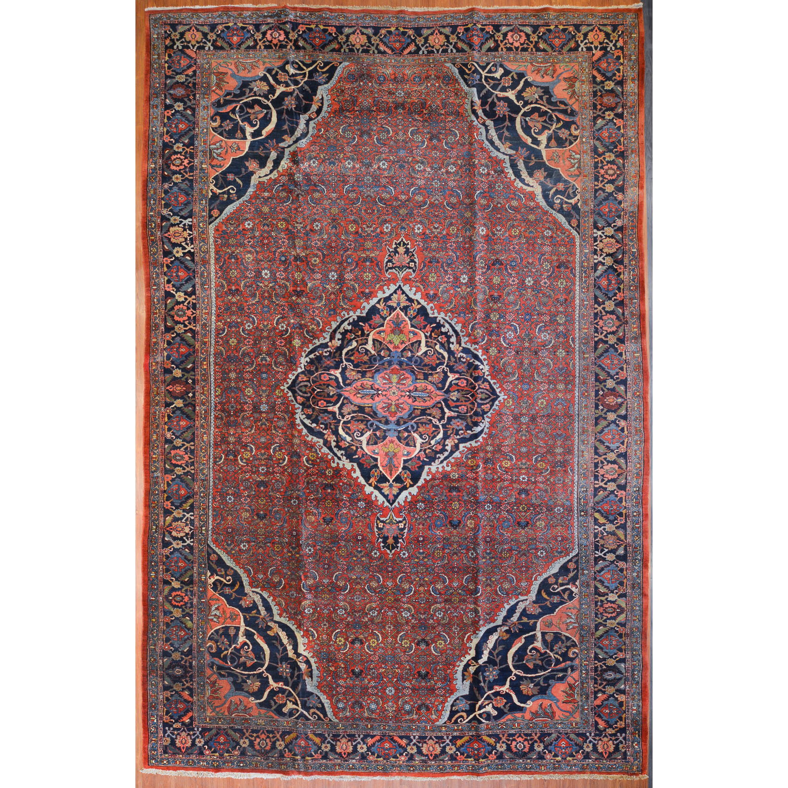 Appraisal: ANTIQUE BIJAR CARPET PERSIA X First quarter- th century hand-knotted