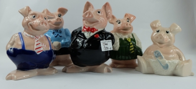 Appraisal: Wade Natwest pigs under glaze chip to Lady Hilary