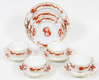 Appraisal: MEISSEN 'RED DRAGON' PORCELAIN TABLEWARE MEISSEN 'RED DRAGON' PORCELAIN TABLEWARE