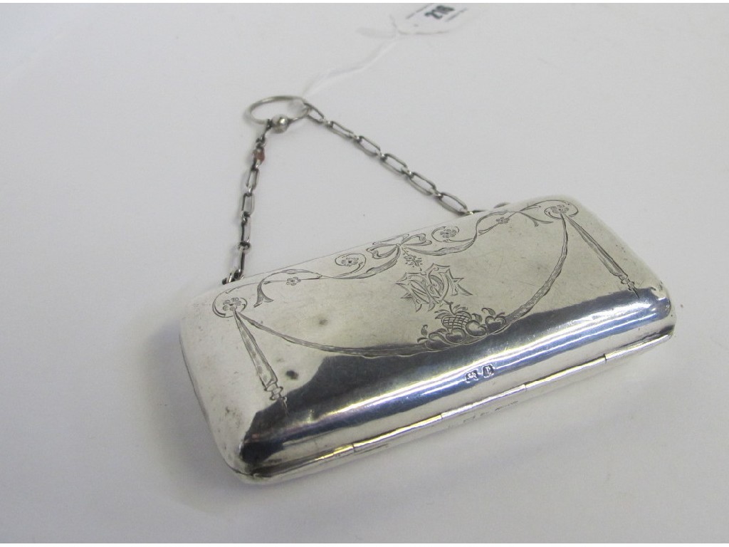 Appraisal: Silver purse Birmingham