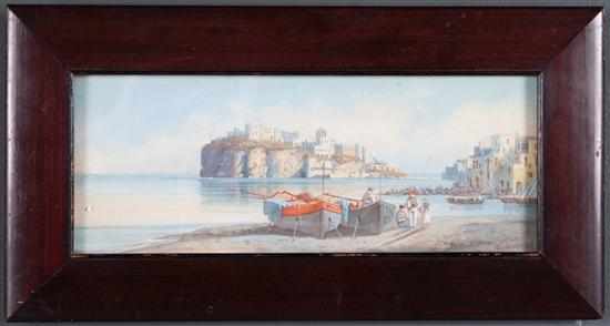 Appraisal: Y Gianni Italian th th century Italian Seaside Fishing Village