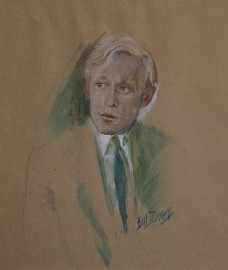 Appraisal: William Dobell - Portrait of Charles Lloyd Jones gouache and