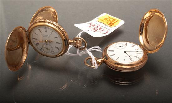 Appraisal: Two Waltham gold-filled hunting-case pocket watches one with movement marked