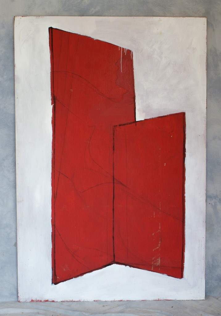 Appraisal: Tom Bostelle American PA - o l Red abstract on