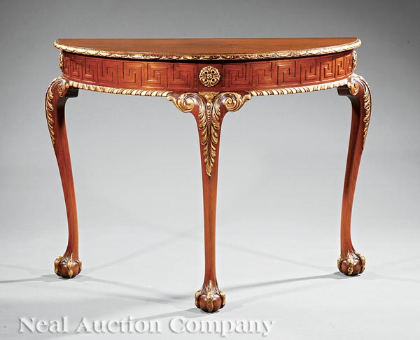 Appraisal: A Regency Inlaid Rosewood Writing Table early th c frieze