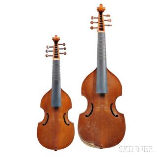 Appraisal: Two Violas da Gamba Treble and Alto c unlabeled length