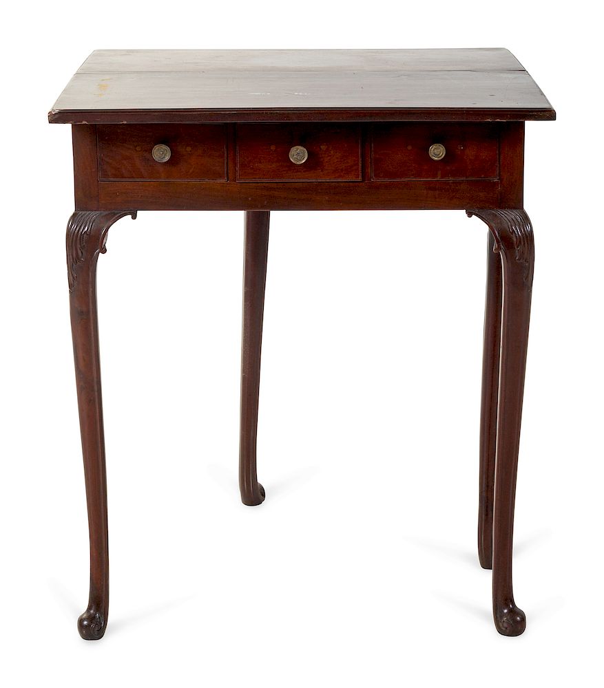 Appraisal: A George II Style Mahogany Flip-Top Table A George II