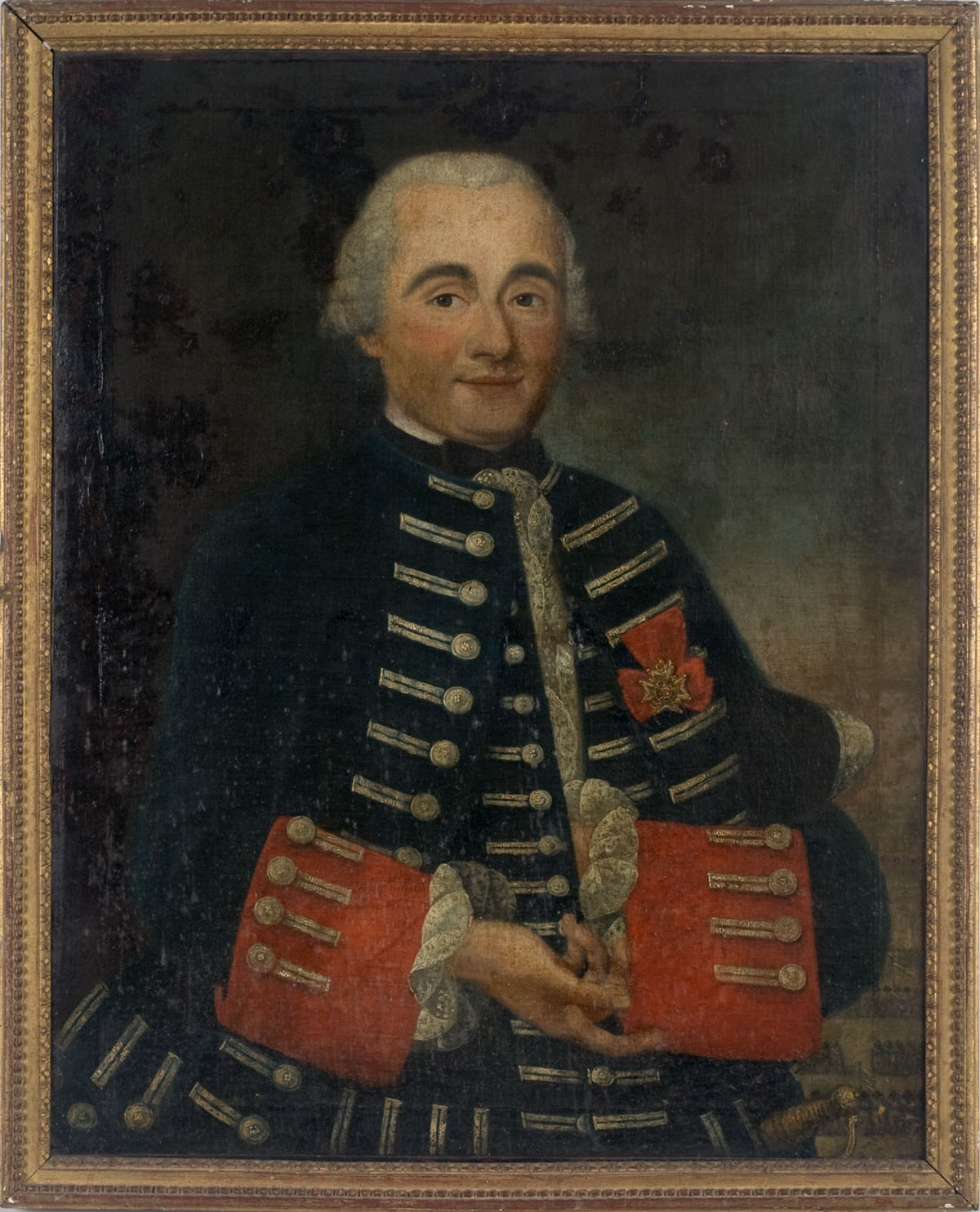 Appraisal: PORTRAIT OF AN EIGHTEENTH CENTURY FRENCH OFFICER IN UNIFORM WITH