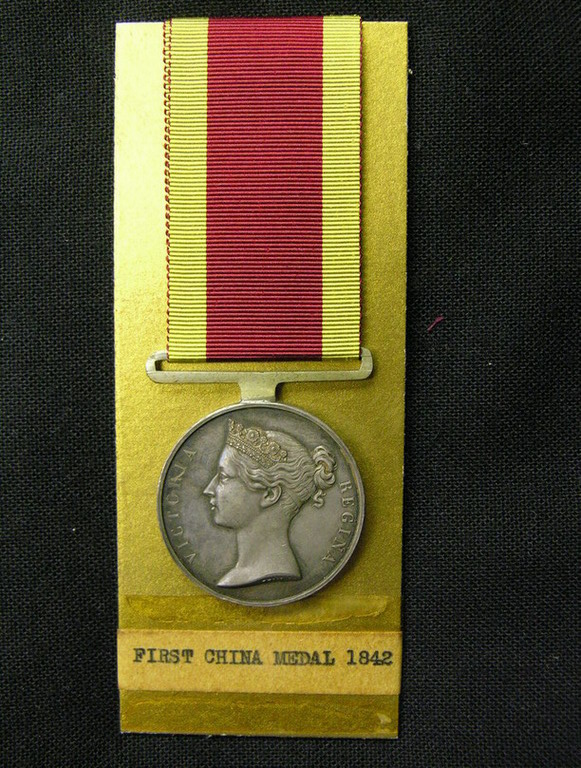 Appraisal: BRITISH MILITARY FIRST CHINA MEDAL Awarded to T B Christopher