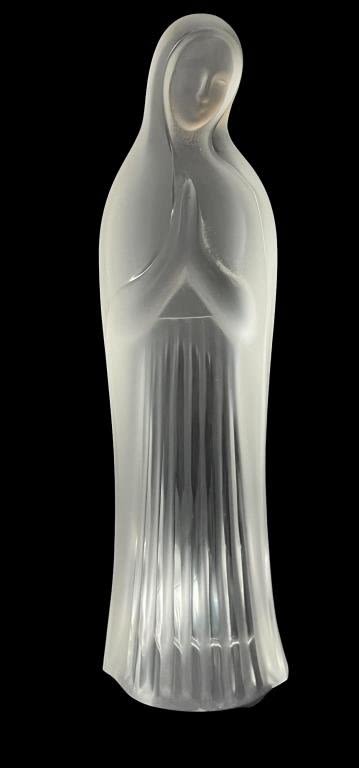 Appraisal: Lalique France Crystal Madonna Virgin MaryMarked Good condition no chips