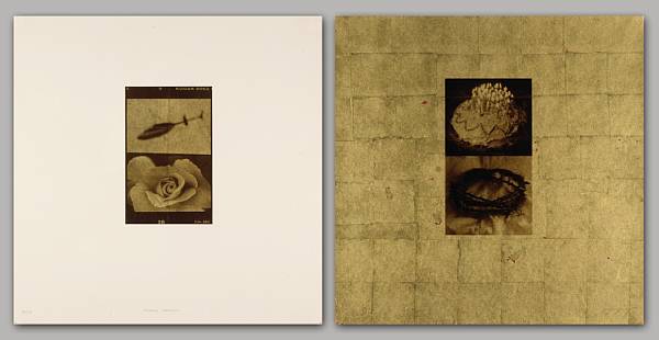 Appraisal: Luis Gonz les Palma Historias Paralelas Diptych photo-lithograph printed on