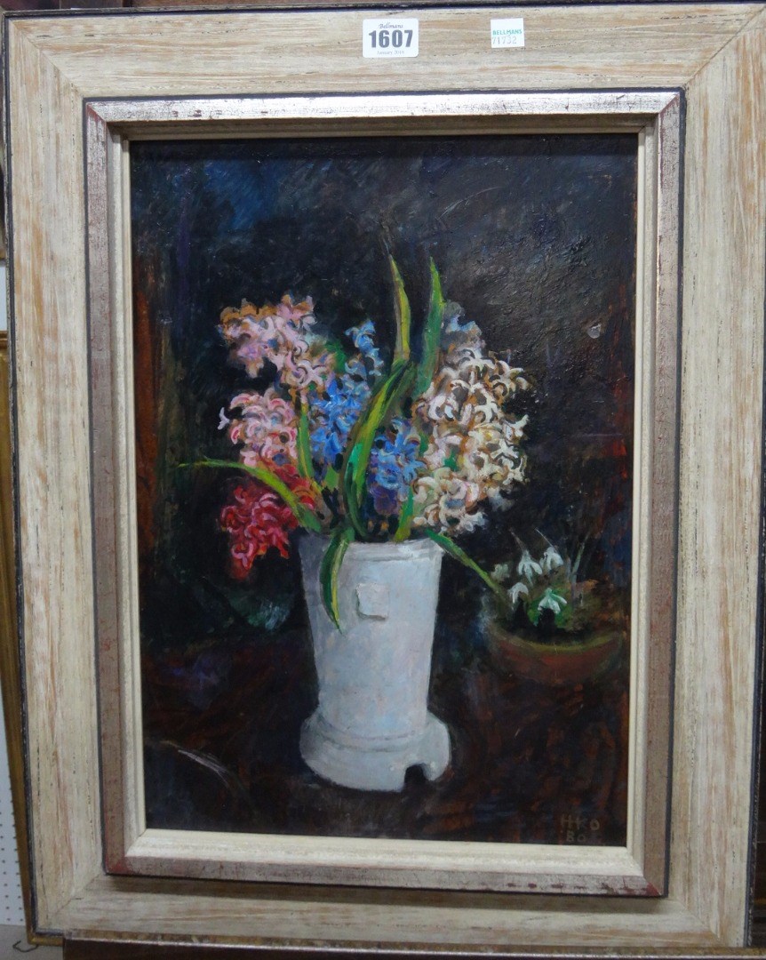 Appraisal: Harm Kammerlingh Onnes - Hyacinten Still life of spring flowers