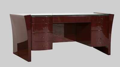 Appraisal: A Dakota Jackson Washington Hall Executive Desk Contemporary double pedestal