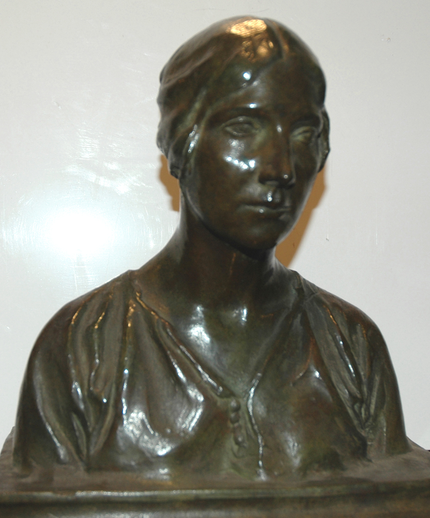 Appraisal: Eleanor Mary Mellon American - Bust of Woman Bronze Height