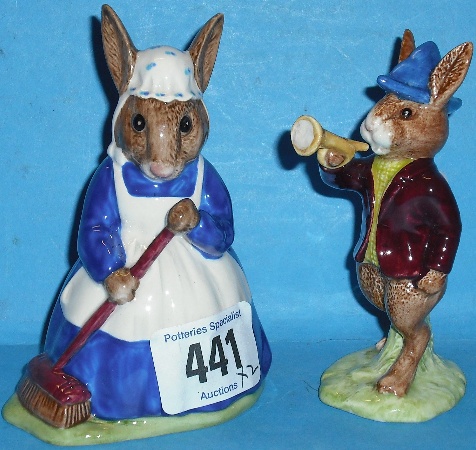 Appraisal: Royal Doulton Bunnykins Figures Rise and Shine DB and Clean