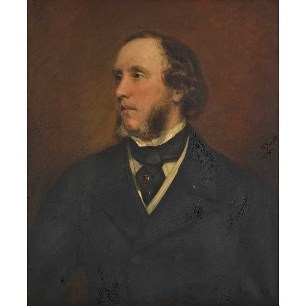 Appraisal: JAMES RANNIE SWINTON BRITISH - HALF LENGTH PORTRAIT OF ARCHIBALD