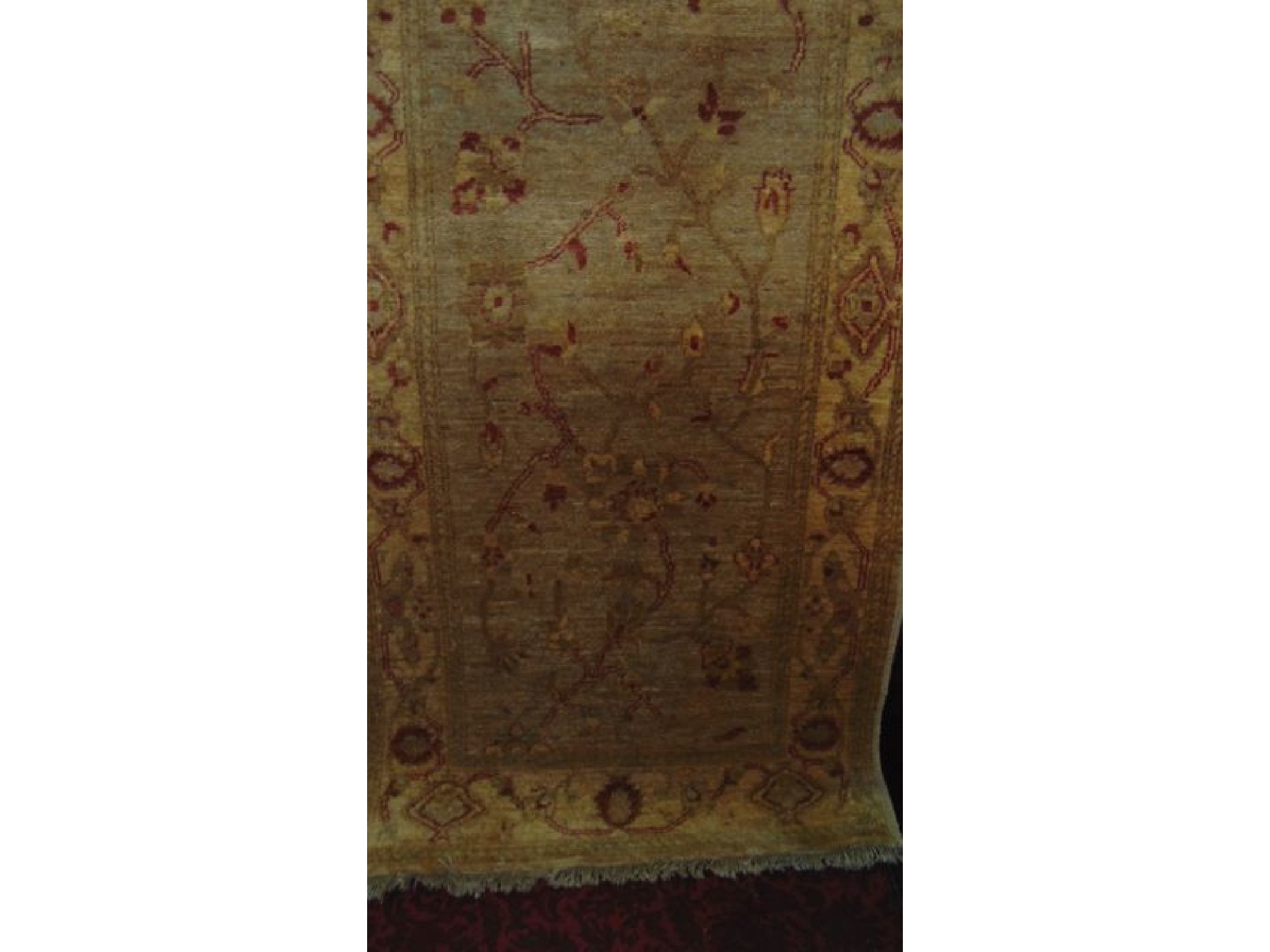 Appraisal: An eastern style wool runner in a pale amber colourway