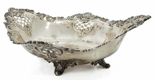 Appraisal: American sterling silver centerpiece bowl Tiffany Co Makers c -