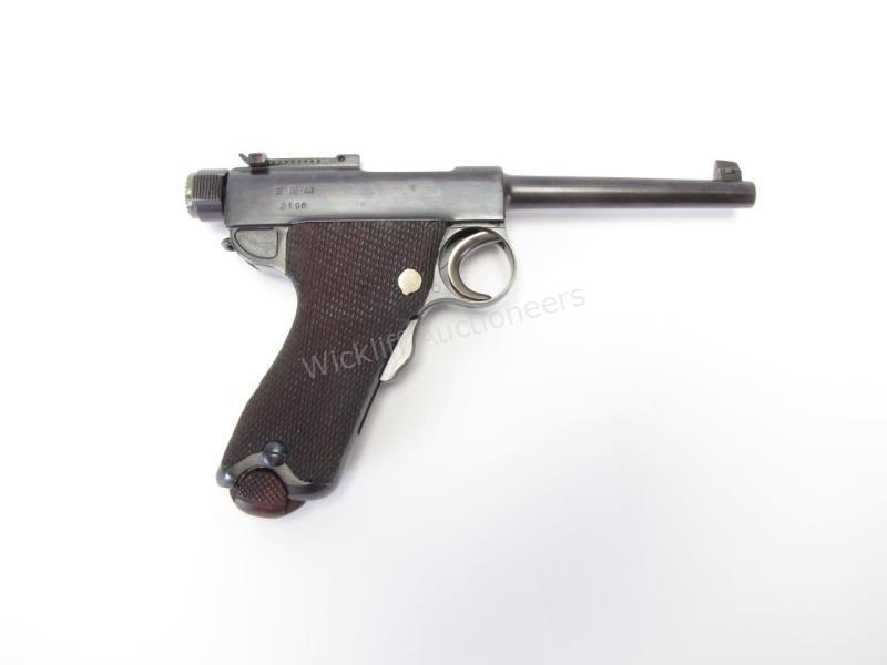 Appraisal: Japanese Grandpa Nambu Semi-Auto Pistol-Blued barrel Chambered in mm Wood