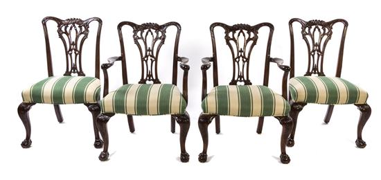 Appraisal: Sale Lot A Set of Four George II Style Mahogany