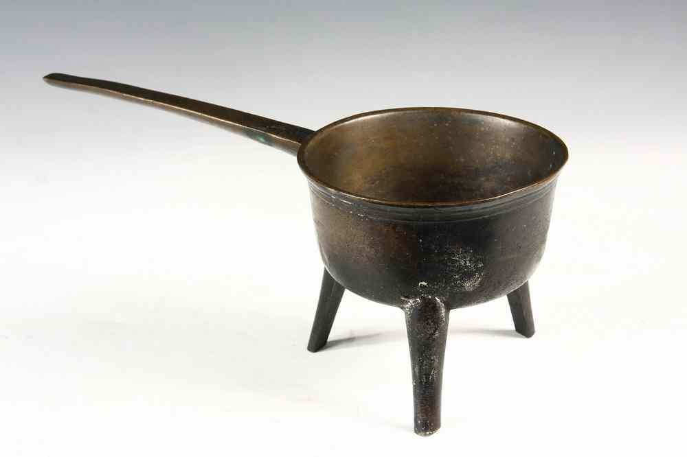 Appraisal: PAUL REVERE'S BRONZE SKILLET - Three Footed Bronze Skillet engraved