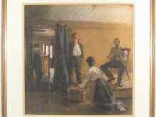 Appraisal: Anna Airy - A pastel drawing of a domestic scene