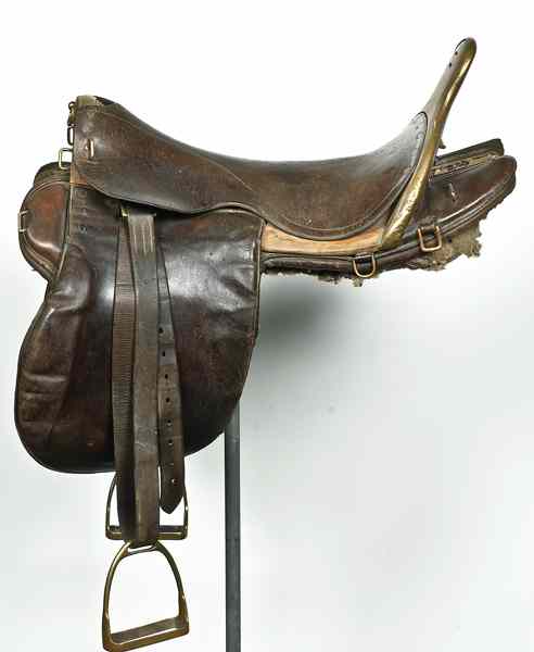 Appraisal: Rare MKI Pattern British Crimean War Military Saddle This is