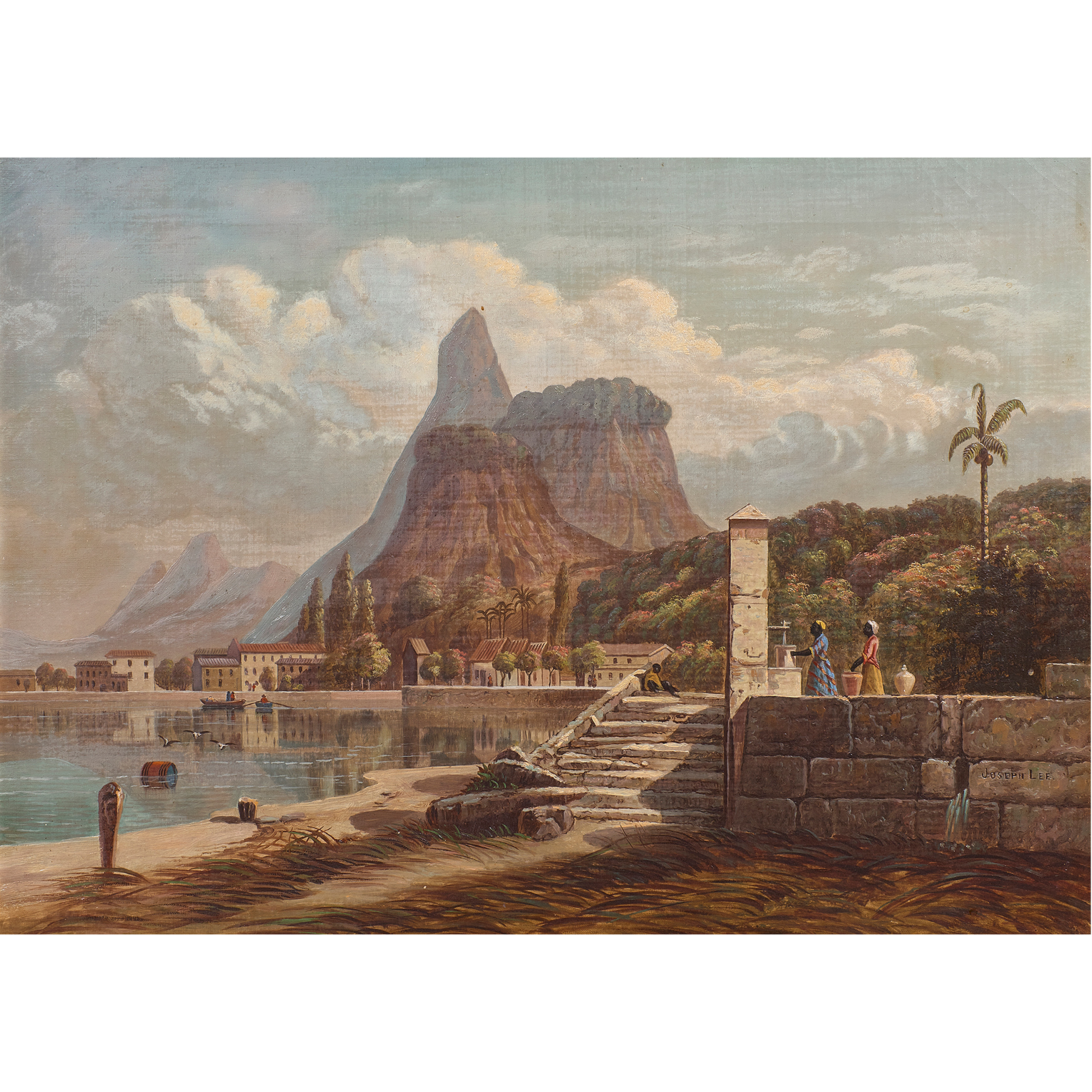 Appraisal: PAINTING JOSEPH LEE Joseph Lee American - Untitled Tropical Port