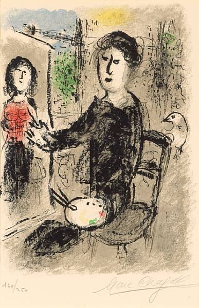 Appraisal: n a Marc Chagall Russian French - Frontispiece from Les