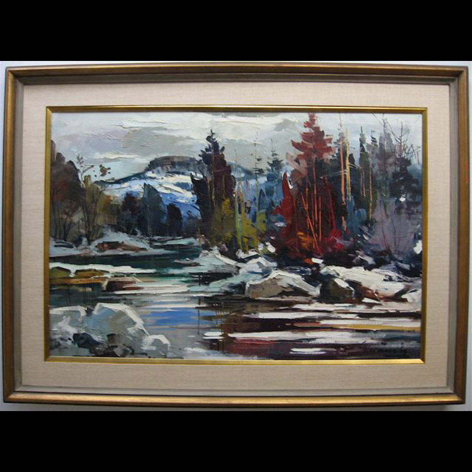 Appraisal: LANDSCAPE WINTER GEZA GORDON MARICH - CANADIAN OIL ON CANVAS