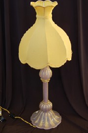 Appraisal: CLASSIC 'S VENETIAN GLASS LAMP BASE WITH GOLD FOIL INCLUSIONS