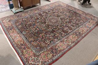 Appraisal: Persian Kazvin carpet ' '' x ' Persian Kazvin carpet