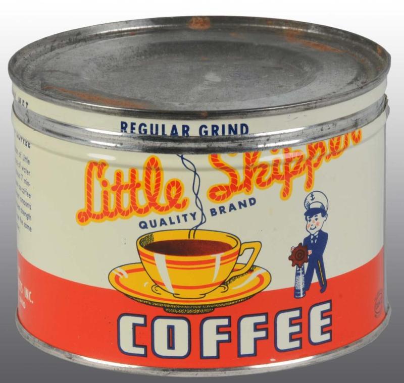 Appraisal: Little Skipper Coffee Tin Description Displays solid color and shine