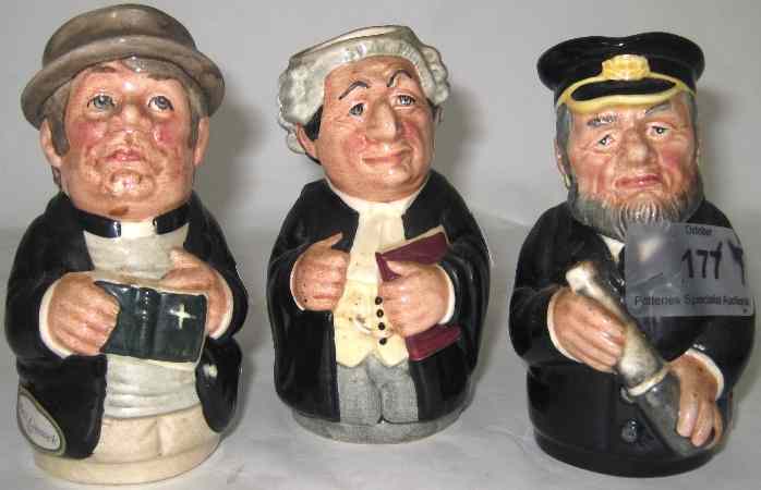 Appraisal: Bairstow Manor Pottery Set of Dickens Toby Jugs to include