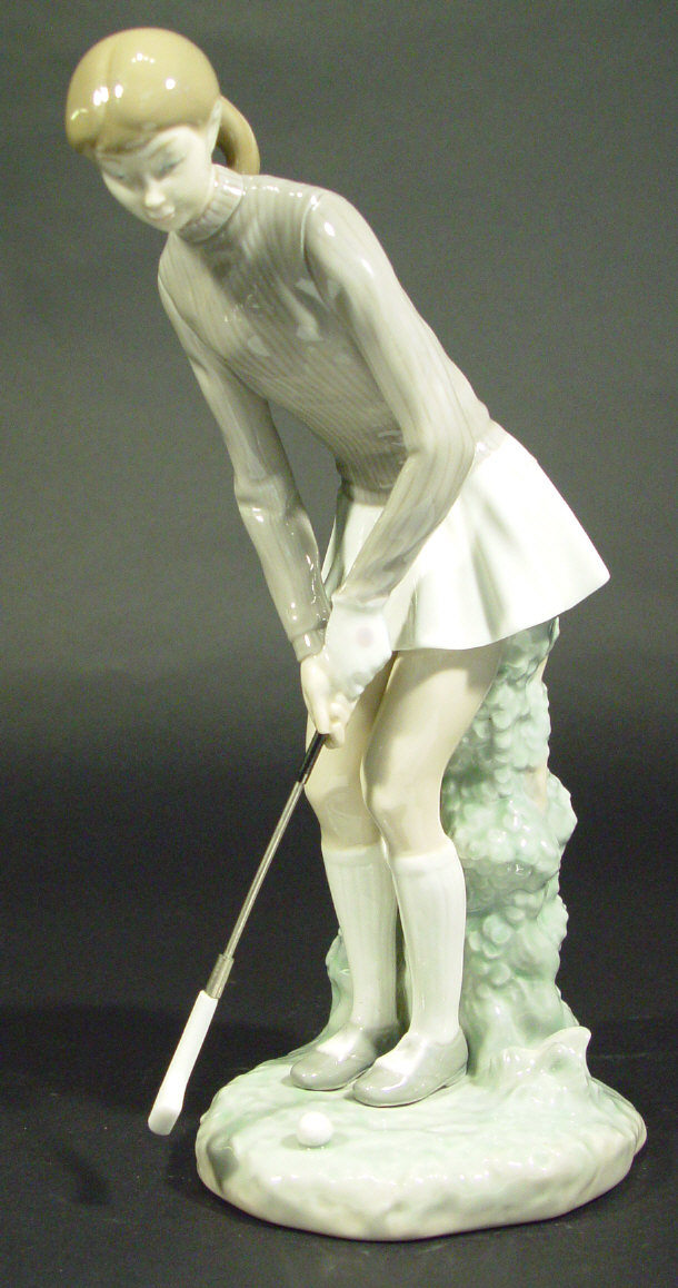 Appraisal: Lladro porcelain figurine 'A Golf Player' printed and impressed factory