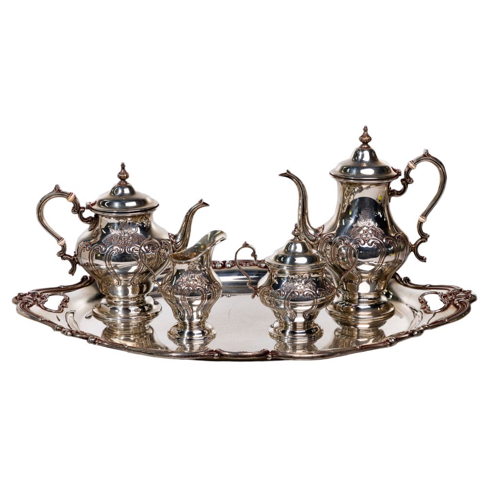 Appraisal: GORHAM CHANTILLY STERLING SILVER BEVERAGE SERVICE items including a Chantilly-Duchess