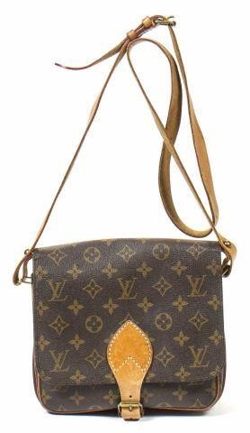 Appraisal: Louis Vuitton Cartouchiere crossbody bag in monogram coated canvas with