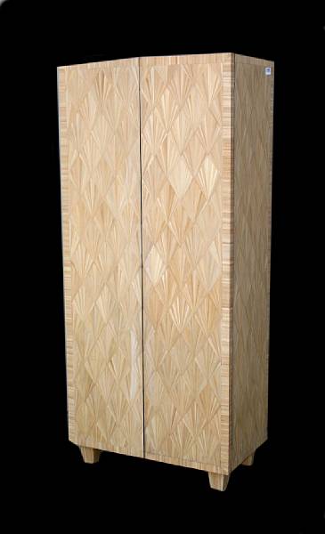 Appraisal: A Contemporary hardwood side cabinet height in width in