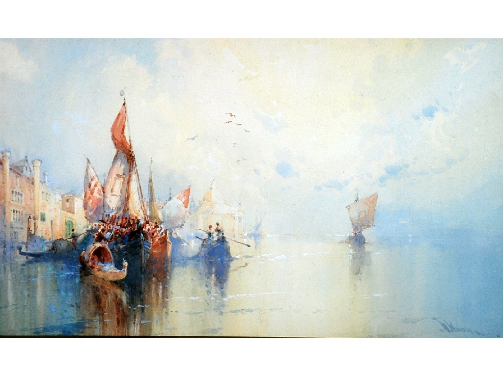 Appraisal: WILLIAM KNOX - WATERCOLOUR 'A Misty Day in Venice' signed