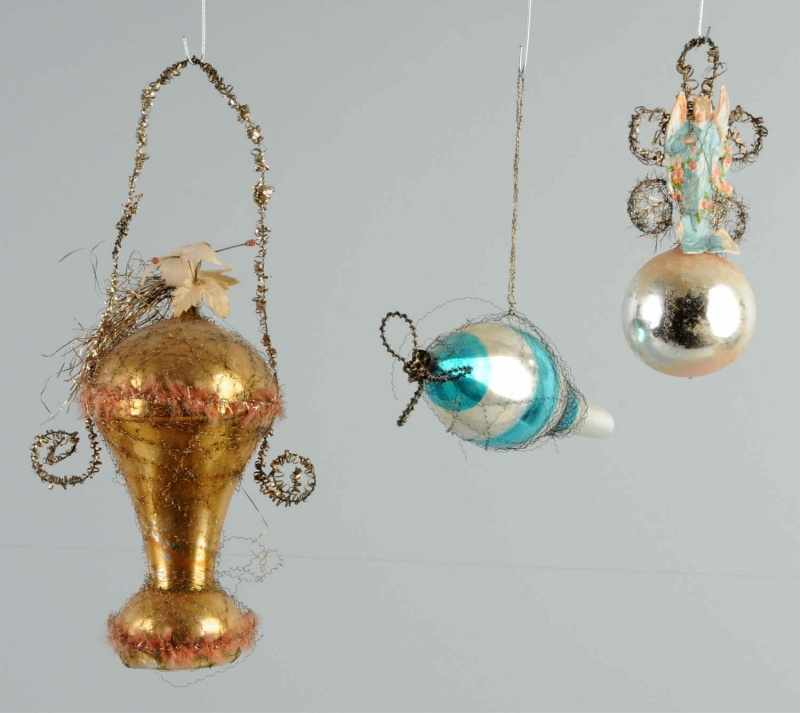 Appraisal: Lot of Wire Wrapped Christmas Ornaments Condition Very Good -