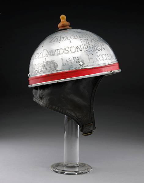 Appraisal: A Von Dutch hand-engraved helmet c made of aluminum in