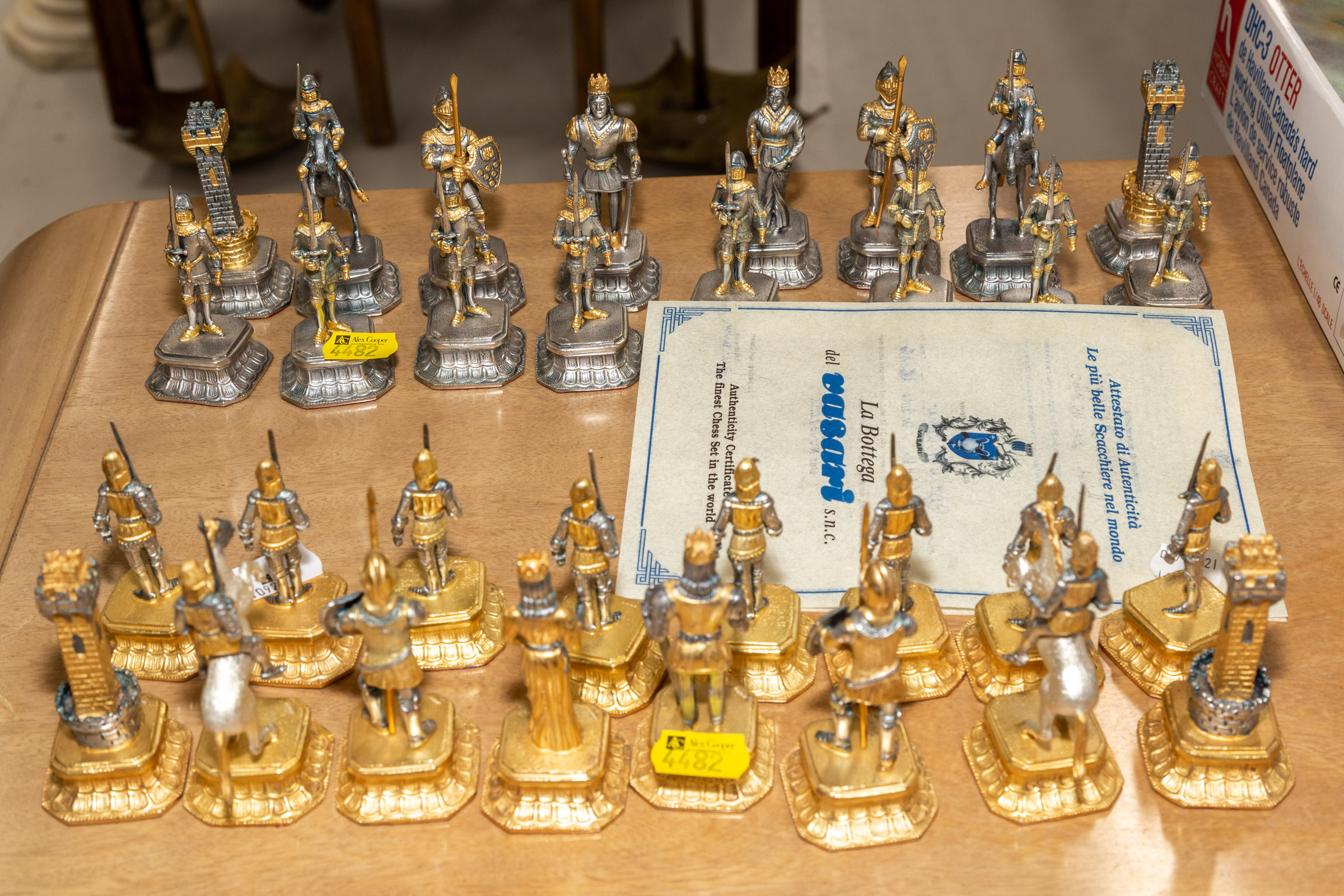 Appraisal: LA BOTTEGGA DEL VASARI CARLO MAGNO CHESS SET Limited edition