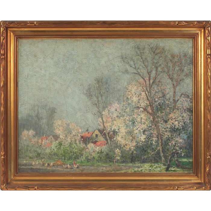 Appraisal: William Clusman American - ''Spring Landscape '' c oil on