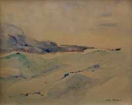 Appraisal: Charles Pettinger - Incoming Tide Anna Bay watercolour signed and