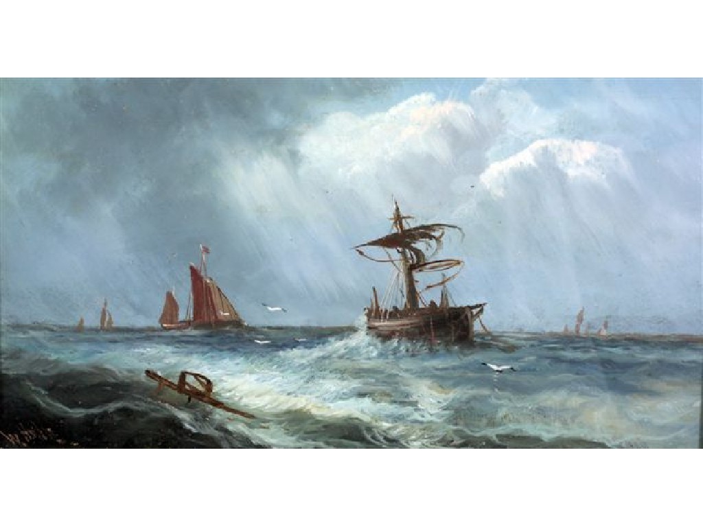 Appraisal: ENGLISH SCHOOL th CENTURY SEASCAPES A PAIR both indistinctly signed